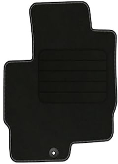 Velourmatte für Mitsubishi Colt VI 5-türig Bj. 2008 – 2012 Basic LP runde Befestigungen Veloursfussmatte Automatte Mit Absatzschoner Passform Neu