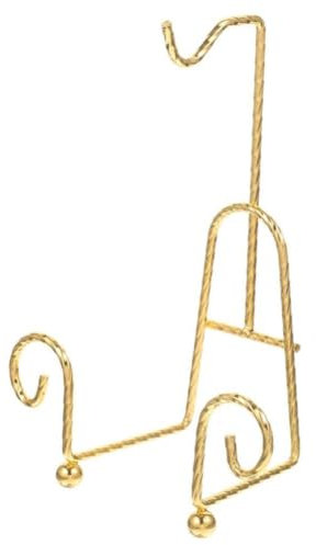 SHABD Teetassenhalter, Goldener Tassenhalter, Teeservice-Ausstellungsständer, Goldener Metall-Ausstellungsständer für Tassen und Untertassen, 1 Stück