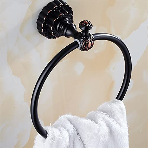 LiChA , Badetuchhalter, Badezimmerhandtuch, Handtücher, Handtuchhalter aus massivem Messing, Badregal, Handtuchhalter, Badezimmerzubehör zur Wandmontage