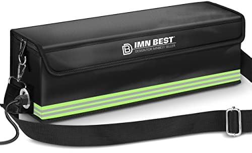 ImnBest Ebike Akku Tasche Feuerfest,Wasserdicht & Explosionssicher Lipo Safe Bag für Lagerung Für Lagerung,Transport,Aufladung，Gröne Länge 56cm x 1