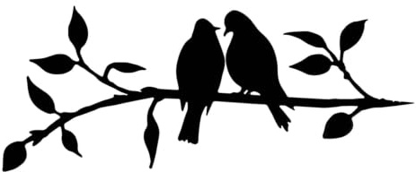 Décoration D'oiseau en Métal Colibri - Décor D'oiseau en Métal, Colibri Noir Forgé | De Jardin d'animaux De Branche D'oiseau en Fer Forgé pour La Cour Extérieure De Pelouse De Patio