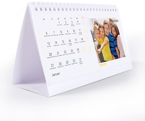 Tischkalender Kalender 2026 – A5 Format - Personalisierte Fotokalender zum Selbstgestalten, Ideal für personalisierte Geschenke
