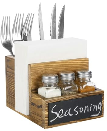 GZCZCC Küchenutensilienhalter Holz Besteckständer Utensilien-Organizer für Arbeitsplatte Kitchen Utensil Halter für Küchentheke, Kochwerkzeuge