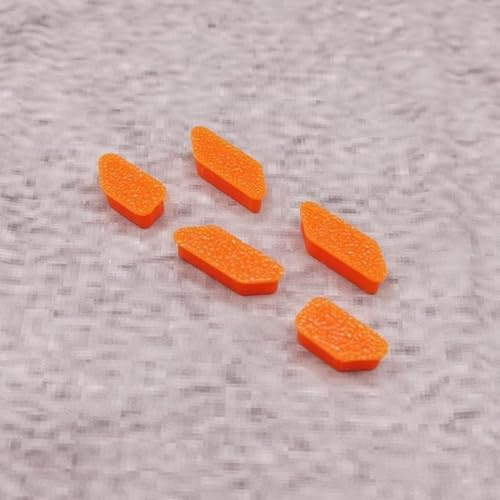 ULEIVA Ersättningsknappar 5 x knapp orange kompatibel med Garmin Edge 520 Button GPS-cykeldator reservdel reparation (orange)