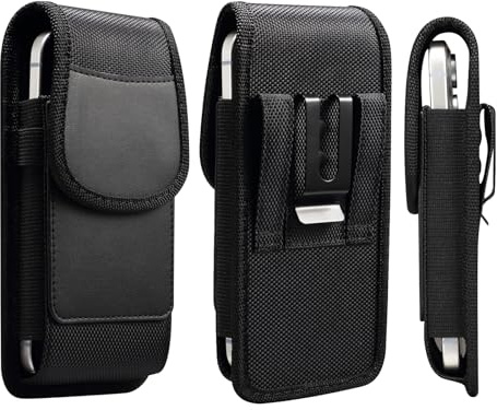 Handy Gürteltasche mit Kartenfach Herren, Klein Leder Handytasche Gürtel