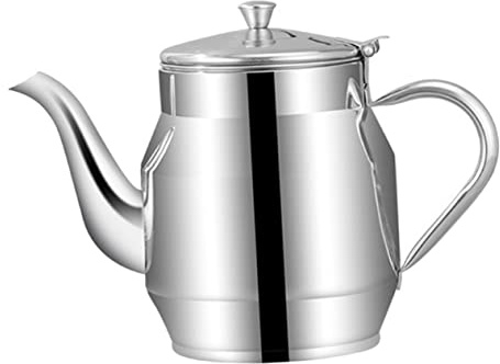 JECOMPRIS Aceitera de Acero Inoxidable Malla Filtrante, Recipiente Aceite Usado Cocina Reutilizable para Filtrar Aceite y Mantenerlo Limpio en Cocina