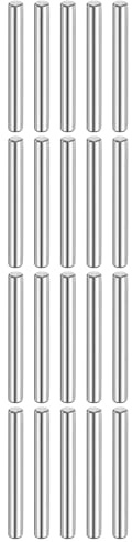 QUARKZMAN 20 Stück Zylinderstifte Rostfrei, 6 mm x 50 mm Spannstift Passstift, 316L Metallstifte Edelstahl, Dübelstifte Bolzen Metall für DIY, Möbel, Bastelprojekte