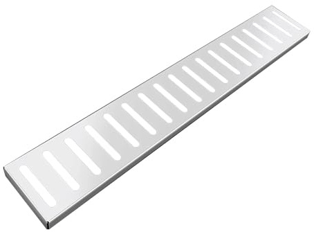 Canaleta Desague Rejilla De Drenaje Metálica De 4 Inch Para Exteriores, Rejilla Desague Para Canaletas De Entrada, Patio, Jardín, Sótano, Alcantarillado, Filtro De Drenaje De Agua De Lluvia Y Alcantar