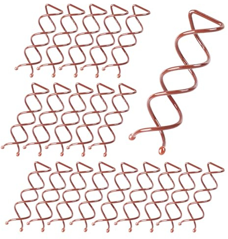20 espirales para el pelo, horquillas francesas en espiral para el cabello DIY, accesorios para el cabello adecuados para diferentes estilos de cabello fino, grueso y largo (curry)
