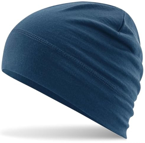 Hatstar Leichte Merino Beanie Mütze, Herren und Damen, Übergangsmütze, Herbst, Frühling, Sommer Beanie, Dünne Kopfbedeckung 100% Merino