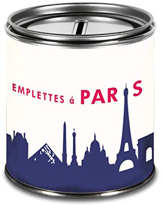 44spaces Spardose Paris - Witzige Geschenkdose Geld-Scheine Schenken Geldgeschenke Gutschein Geldverpackung Urlaubgeld Hochzeitsgeschenk - Zum Aufhebeln