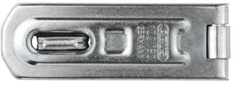 ABUS Überfalle 100/80 - Vorrichtung für Vorhängeschlösser - für einschlagende Türen - 01438 - ABUS-Sicherheitslevel 4 - Silberfarben