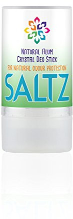 Green Bear - SALTZ Natural Deodorant Crystal STICK -100% Natural Ingredients, Fragrance Free, Vegan & Cruelty Free, Unisex for Adults & kids - 90gm