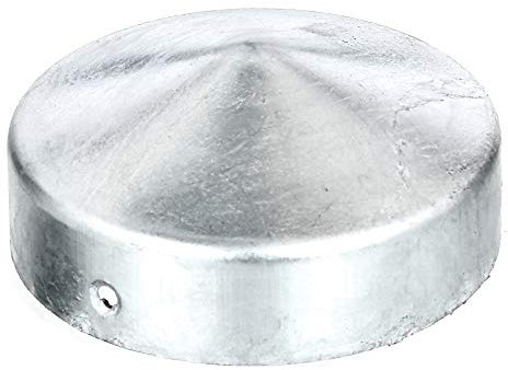 Alberts 205928 Pfostenkappe für Holzpfosten | flache Form | feuerverzinkt | Ø80 mm