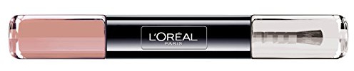L'Oréal Paris Indefectible Nagellack Violett / 2 in 1 Top Coat und Unterlack in sanftem Lila / 012 Forever Mink / 1 x 10 ml