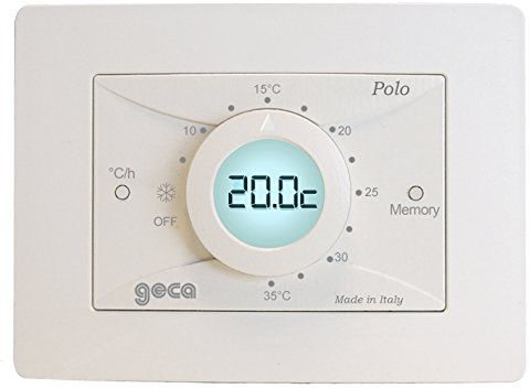 GECA Termostato da Parete ed Incasso Polo Antracite 35372156