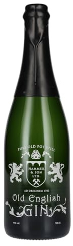 Old English Gin - Gin Inglese in Bottiglia da Champagne, 44%, Bottiglia in Vetro da 70cl