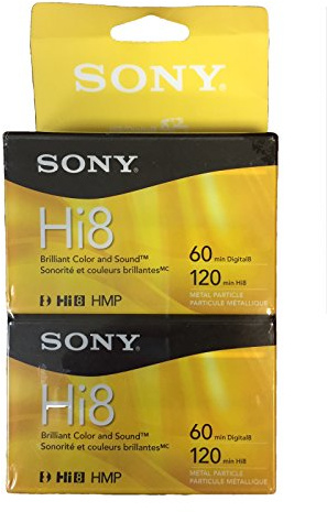 Sony Videokassette, Schwarz, 8-mm-Band, 120 Min.