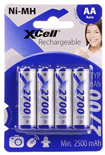 Hückmann XCell 118740 Mignon - Pila AA (Ni-MH, 1,2 V, 2700 mAh)