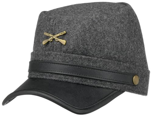 Lipodo Südstaaten Schildmütze Armycap Stoffcap Made in Italy Damen und Herren Sommer Winter