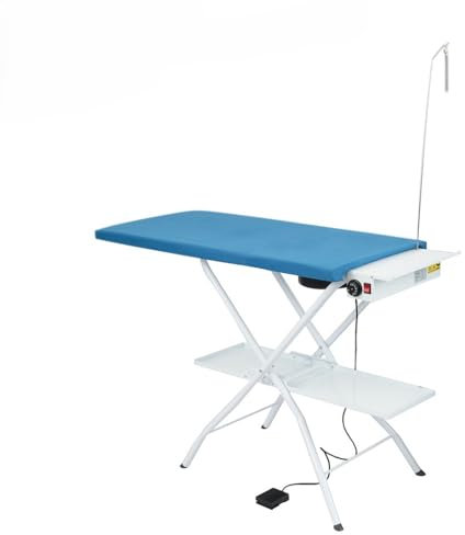 EOLO Asse da Stiro AS02 Professionale Rettangolare Piano Riscaldato Aspirante 112x50 cm Stabile Termostato Regolazione Temperatura Altezza Regolabile Garanzia 5 anni A++ Made in Italy
