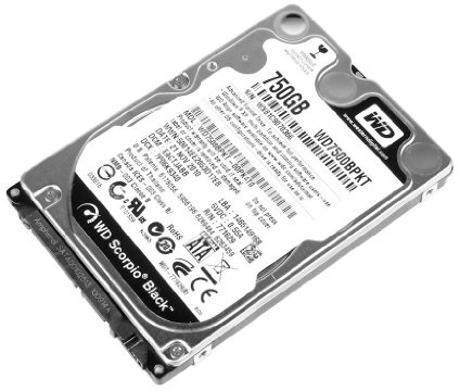 Western Digital Black - 750GB Portable SATA Hard Drive - OEM