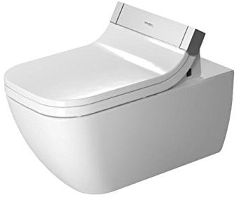 Duravit Wand-WC (ohne Deckel) Happy D.2 620 mm, Tiefspüler rimless, Durafix, für SensoWash, weiss, 2550590000