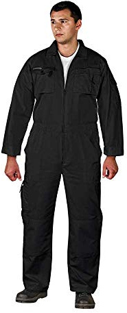 Leber & Hollman Arbeitsoverall, Schutzanzug Arbeitskleidung Overall schwarz