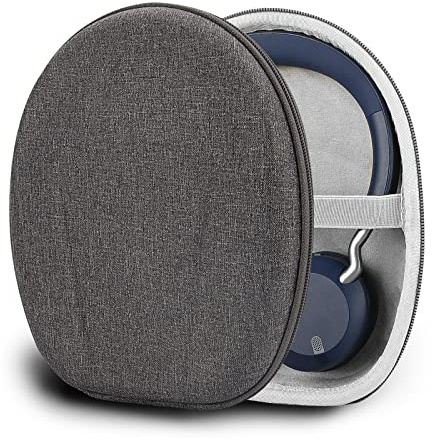 Geekria Hartschalen-Schutzhülle, kompatibel mit Jabra Evolve2 75/65/55/50, Elite 45h, Ersatz-Reiseetui mit Kabelaufbewahrung (Dunkelgrau)