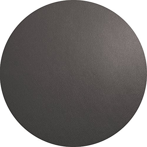 ASA PVC Lederoptik Tischset rund Basalt Ø38cm