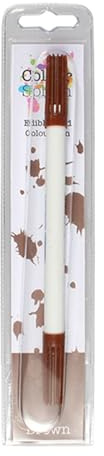 Colour Splash Edible Food Colouring Pen, Dual Tip Icing Pens, Food-Safe Paint Markers for Writing Messages & Drawing on Cakes & Cupcakes, Colourful & Easy to Use - Brown 2ml, 75140
