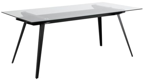 AC Design Furniture Anje Couchtisch, B: 120 x T:60 x H: 40 cm, Klar, Glas, 1 Stk