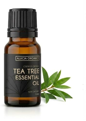 Alucia Organics Aceite esencial de árbol de té orgánico certificado, 10 ml.