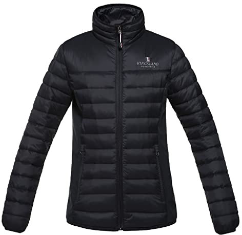 Kingsland - Thermojacke Unisex Classic - Reitjacke mädchen/Herren - Atmungsaktiv und wasserabweisend - YKK 2-Wege-Reißverschluss - Navy - XS