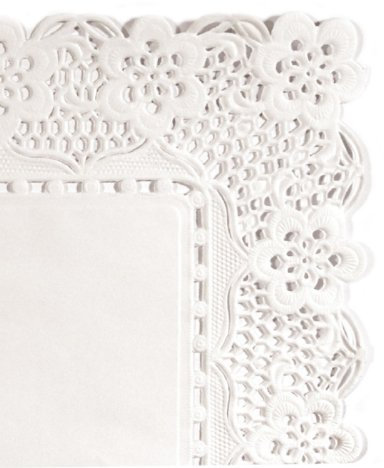 Garcia de Pou 250 unità rettangolare centrino, carta, bianco, 50 x 40 x 30 cm