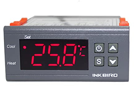 Inkbird ITC-1000 Digitaler Temperaturregler 2 Relais Thermostate 220V Heizungskühlung mit NTC Sensorsonde