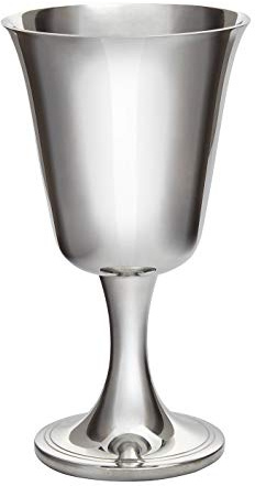 Wentworth Pewter Großer Glockenbecher aus Zinn, Weinkelch, Weinglas, glänzend poliertes Zinn (Bell goblet)