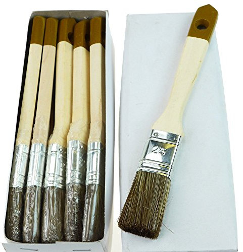 ROTIX-9115 12 x Flachpinsel Lasur-Pinsel Borsten-Mischung (25 mm)