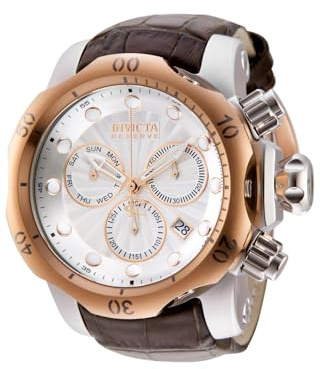 Invicta 0359 Armbandsur, Brun, Guld, 54 mm