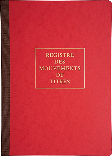 Le Dauphin - Réf. 90120D - 1 Piqûre - Dimensions 29,7 X 21 cm - Format A4 - Registre des mouvements de titres 40 pages - Couverture souple - Couleurs aléatoires, jaune, bleu, rouge, vert