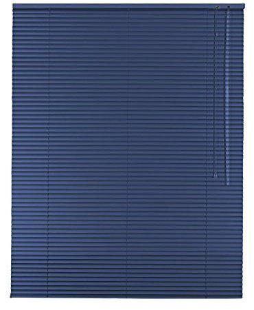 Hochwertige Aluminium Jalousie Jalousette Rollo 90 x 220 cm / 90x220 cm in Farbe blau - Bedienseite rechts // Maßanfertigung/Fensterjalousie/Fensterjalousette/Alulamellen/Alu-Lamellen