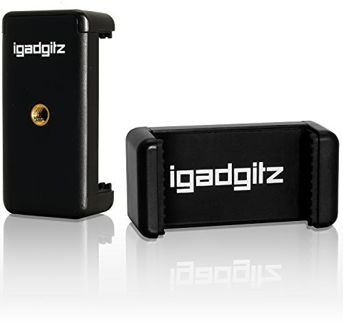 iGadgitz Universal Smartphone Holder Mount Bracket Adapter for Tripods and Selfie Sticks