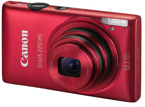 Canon Ixus 220 HS Fotocamera Digitale 12.1 MP, Rosso