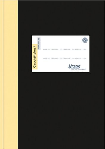 5 X Ursus Geschäftsbuch A4 lin 96Bl Halbleinendeck 608352