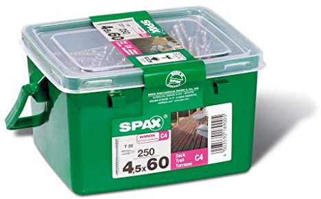 Spax T-STAR Plus Decking Screws 4.5 x 60mm Tub 250