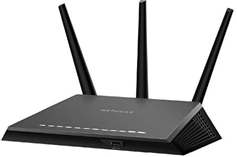 Netgear R7000 Router WiFi Nighthawk, Dual Band AC1900, Sicurezza Informatica Armor per lo smart working, 4 porte Gigabit