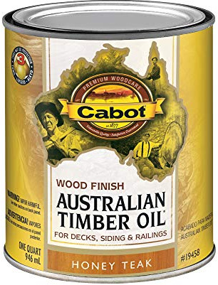 Cabot Australian Timber Oil Wood Stain and Protector, Honey Teak, 1 Quart