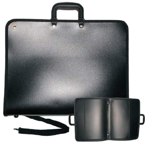 Zeichentasche schwarz mit Reißverschluss passend für B2 Zeichnungen