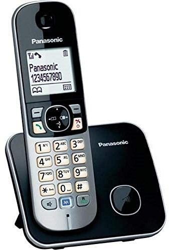 Panasonic-KX-TG6811-Telefono cordless DECT, tavolo, Argento, Polifónico, colore: bianco, Nickel-Metal Hydride (NiMH)