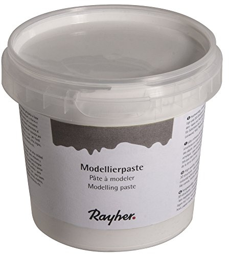 Rayher Hobby modelleringspasta, färg, vit, 500 g
